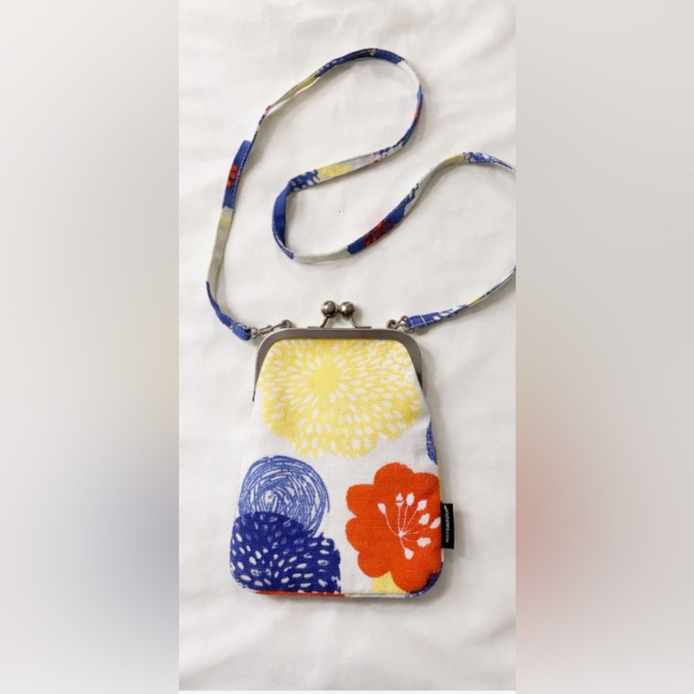 Marimekko Mini Crossbody Bag - Iconic Bold Floral Abstract Print